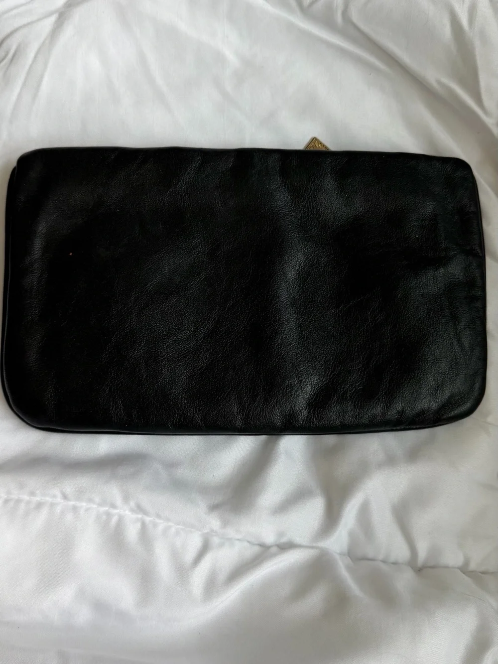 Anne Klein Leather Zip Clutch